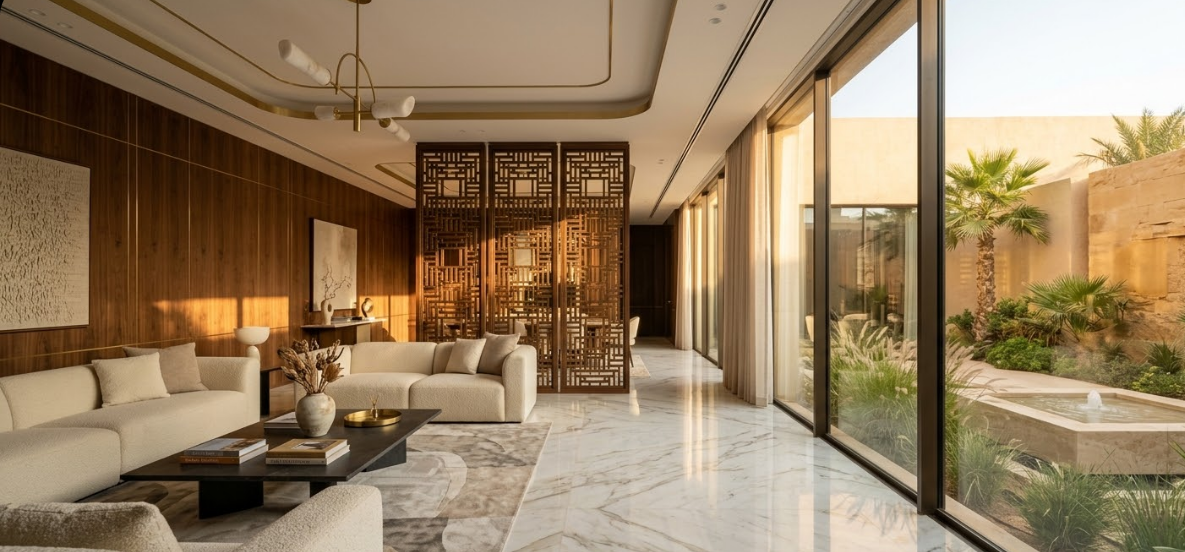 الديكور المنزلي للفلل الفاخرة: دليلك المعماري في الخليج
