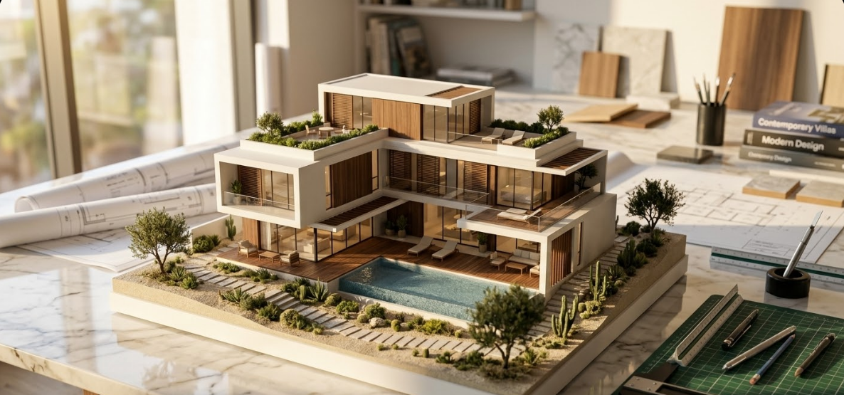 تجسيد الرؤية: كيف تمنحك مجسمات معمارية احترافية اليقين قبل وضع حجر الأساس