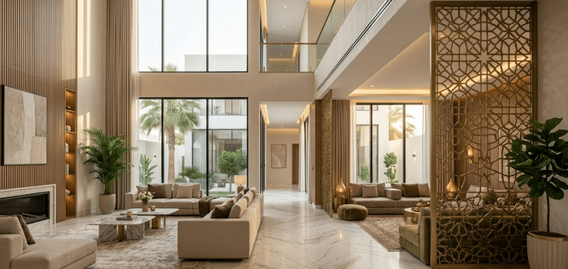 الفخامة المعمارية تتجسد: دليلك لاختيار أفضل مكتب هندسي لتصميم فيلتك في الخليج