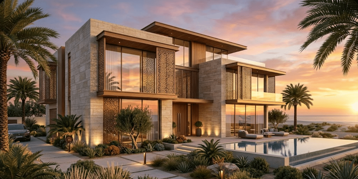 تجربة السكن الاستثنائية: دليلك لأرقى استشارات هندسية لتصميم الفلل في الخليج